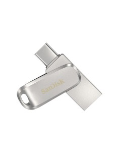 SanDisk Ultra Dual Drive Luxe Memoria flash USB Type-A Type-C 3.2 Gen 1 256GB Acero inoxidable SDDDC4-256G-G46