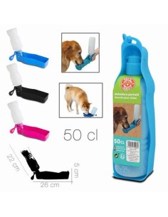 BEBEDERO PORTATIL PARA MASCOTAS 500ML