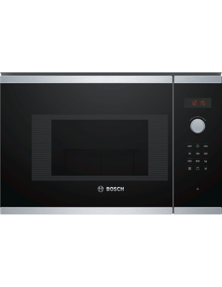Bosch BEL523MS0 microondas Integrado 20 L 800 W Negro, Acero inoxidable