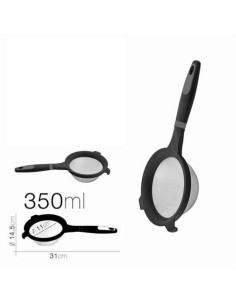 COLADOR PLASTICO 15CM NEGRO DIAM