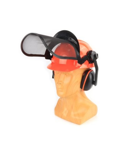CASCO + PROTECTOR FACIAL + AURICULARES MADER