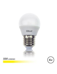 BOMBILLA LED G45 | 6W | 500LM | E27 | LUZ CALIDA | ELBAT