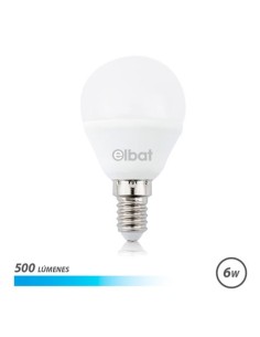 BOMBILLA LED G45 | 6W | 500LM | E14 | LUZ FRIA | ELBAT