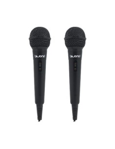 PACK 2 MICRÃ“FONOS CON CABLE MIC KARAOKE ST12 BIWOND