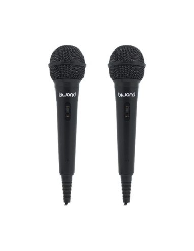 PACK 2 MICRÃ“FONOS CON CABLE MIC KARAOKE ST12 BIWOND