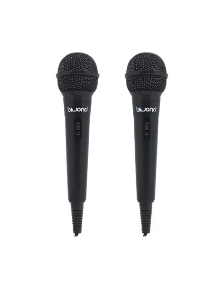 PACK 2 MICRÃ“FONOS CON CABLE MIC KARAOKE ST12 BIWOND