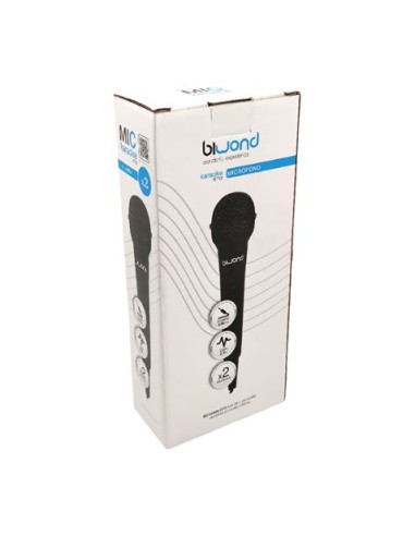 PACK 2 MICRÃ“FONOS CON CABLE MIC KARAOKE ST12 BIWOND