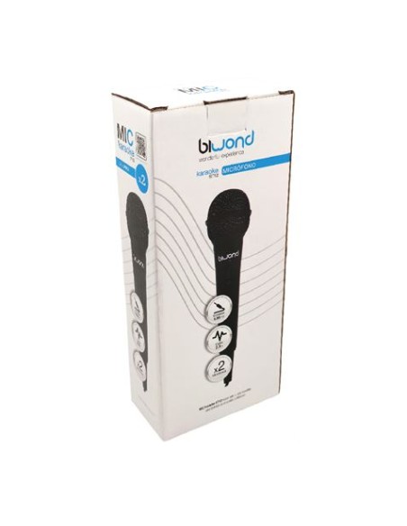 PACK 2 MICRÃ“FONOS CON CABLE MIC KARAOKE ST12 BIWOND