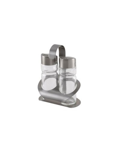 SET SALERO Y PIMENTERO ACERO INOX MONIX