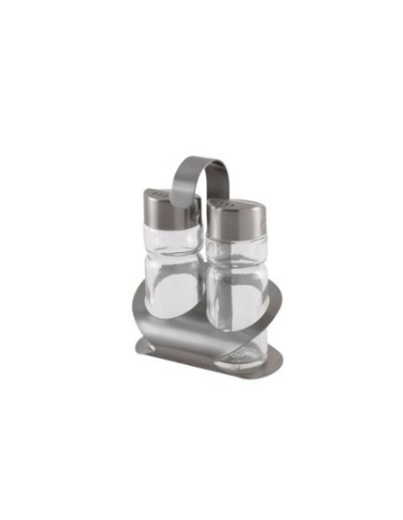 SET SALERO Y PIMENTERO ACERO INOX MONIX