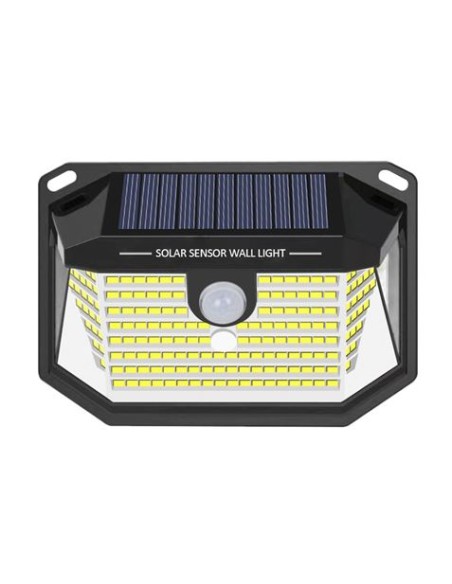 APLIQUE LED SOLAR 150LM ILUMINACIÃ“N 3 CARAS NEGRO ELBAT