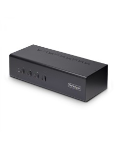 StarTech.com Switch Conmutador KVM de 4 Puertos y 2 Monitores DisplayPort - 4K 60Hz - Hub LadrÃ³n 2 Puertos USB 5Gbps - 2x USB 2