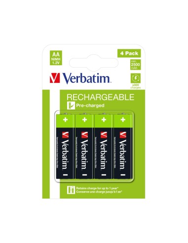 Verbatim 49517 pila domÃ©stica BaterÃÂ­a recargable AA NÃÂ­quel-metal hidruro (NiMH)