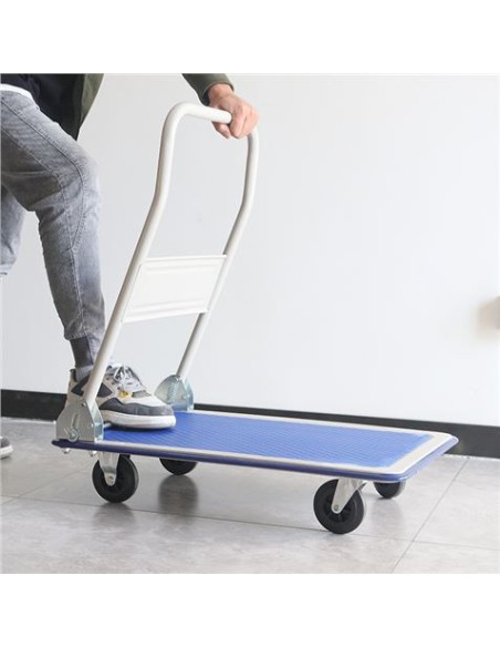 CARRETILLA METALICA PLEGABLE CON RUEDAS MAX 150KG 810X470MM BLIM