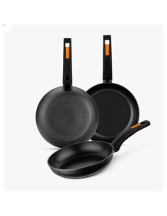 PACK 3 SARTENES ALUMINIO FORJADO 18/22/26CM FUEGO MONIX