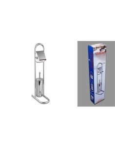 PORTARROLLO ESCOBILLERO METAL