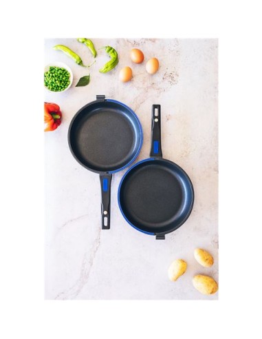 SARTEN TORTILLERO ALUMINIO FUNDIDO 24CM DOBLE TWIN SOLID+ MONIX