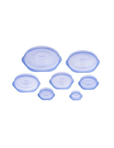 SET 10 TAPAS DE SILICONA PROTECCION ALIMENTOS MONIX
