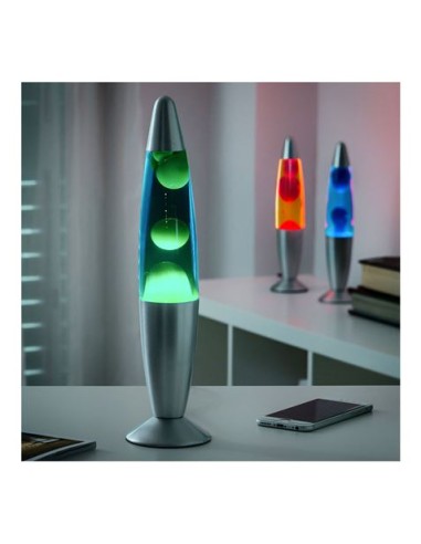 LAMPARA DE LAVA DECORATIVA 25W VERDE INNOVAGOODS