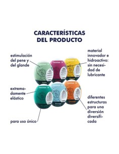 PACK 6 HUEVOS MASTURBADORES SATISFYER