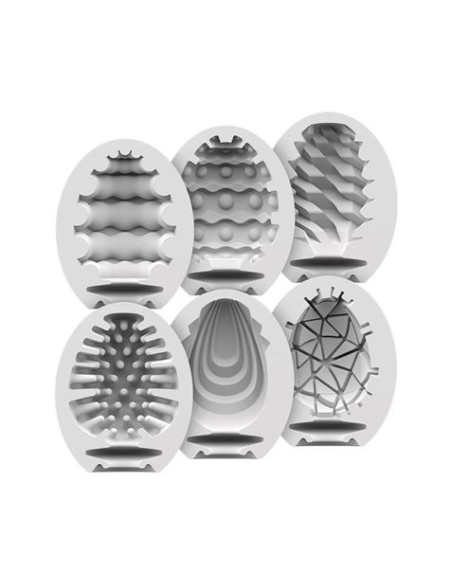 PACK 6 HUEVOS MASTURBADORES SATISFYER