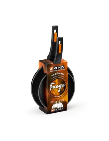 PACK 2 SARTENES ALUMINIO FORJADO 20/24CM FUEGO MONIX