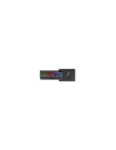 Mars Gaming MCP124 teclado RatÃ³n incluido Juego USB QWERTY EspaÃ±ol Negro