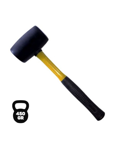 MAZO DE GOMA NEGRO 450GR. MANGO FIBRA BLIM