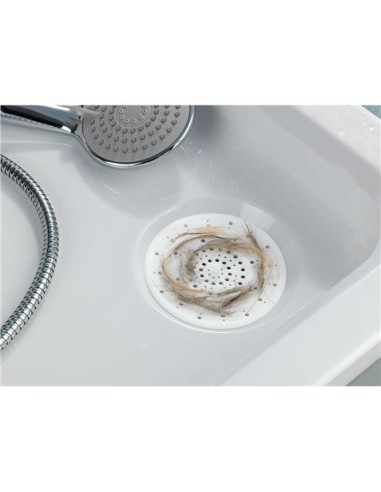 FILTRO PARA DESAGÃœE FREGADERO SILICONA BLANCO