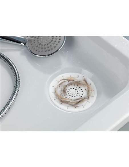 FILTRO PARA DESAGÃœE FREGADERO SILICONA BLANCO
