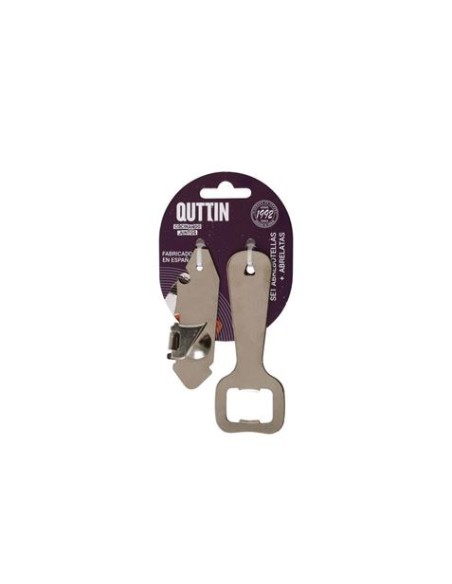 SET ABRELATAS 8CM + ABRE BOTELLAS 10CM QUTTIN