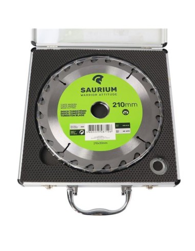 PACK 3 DISCOS CORTE MADERA PARA SIERRAS 210MM. SAURIUM