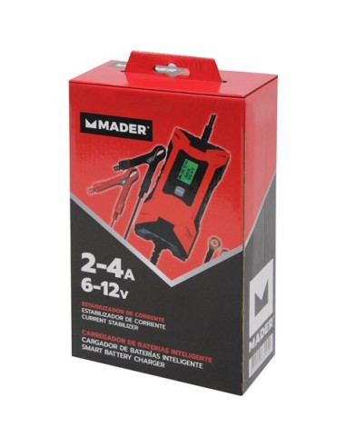 CARGADOR BATERIAS INTELIGENTE 2-4A., 6-12V MADER