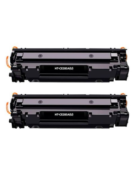 PACK 2 CARTUCHOS TONER COMPATIBLE HP 285A 2K