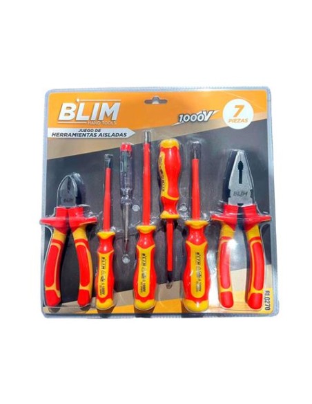 JUEGO 7 PCS HERRAMIENTAS AISLADAS 1000V. BLIM
