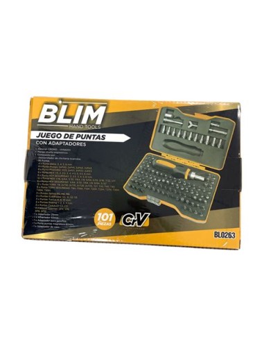JUEGO PUNTAS 101PCS CON ADAPTADORES BLIM