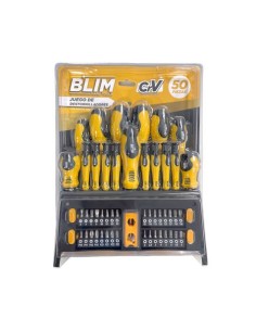 JUEGO 50 PIEZAS DESTORNILLADORES Y PUNTAS BLIM
