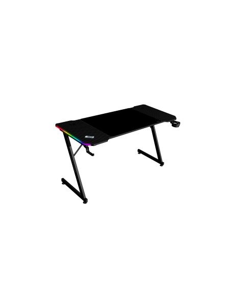 Mars Gaming MGD-X140RGB, Mesa Gaming ErgonÃ³mica, IluminaciÃ³n ARGB con Mando, Fibra de Carbono, Alfombrilla XXL, Soporte Auricu