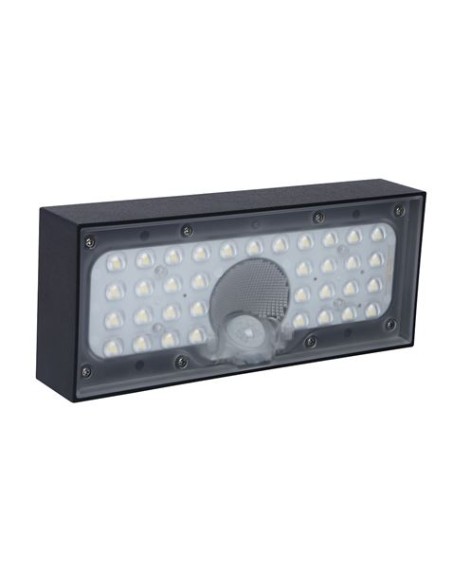 APLIQUE LED SOLAR MODERN 6W 800LM NEGRO ELBAT