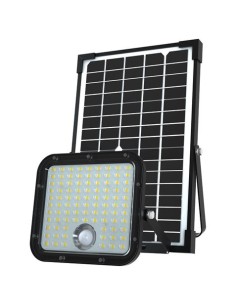 FOCO LED SOLAR 30W 4800LM CON SENSOR + MANDO ELBAT