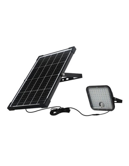 FOCO LED SOLAR 30W 4800LM CON SENSOR + MANDO ELBAT