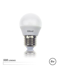 BOMBILLA LED G45 | 6W | 500LM | E27 | LUZ BLANCA | ELBAT