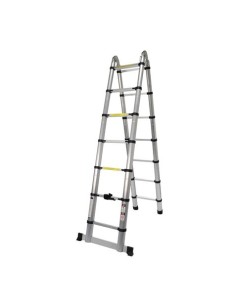 ESCALERA ARTICULADA 7+7 PELDAÃ‘OS 4.4 MTS MADER