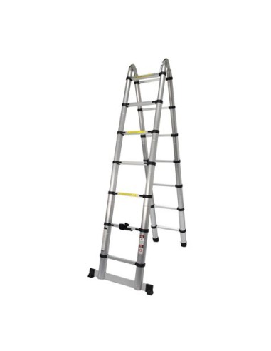 ESCALERA ARTICULADA 7+7 PELDAÃ‘OS 4.4 MTS MADER