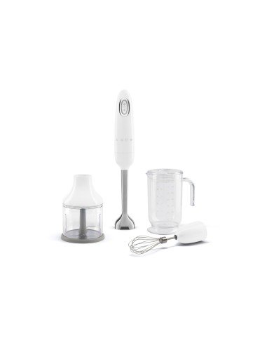 Smeg HBF03WHEU licuadora Batidora de inmersiÃ³n 700 W Acero inoxidable, Blanco