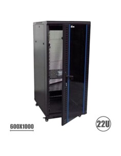 RACK 19\" 22U 600X1000 PERFORADO CROMAD