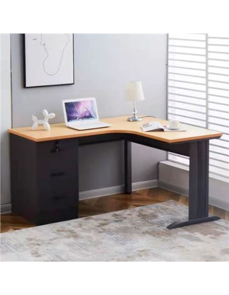 MESA DE ESCRITORIO MS900 140X120X75CM L IZQUIERDA + CAJONERA MUVIP