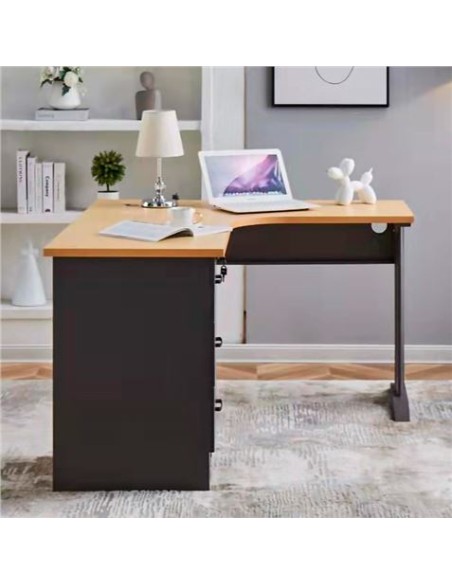 MESA DE ESCRITORIO MS900 140X120X75CM L IZQUIERDA + CAJONERA MUVIP