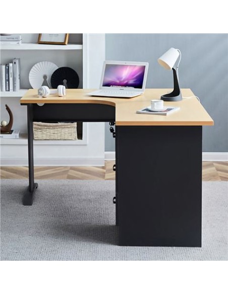 MESA DE ESCRITORIO MS800 140X120X75CM L DERECHA + CAJONERA MUVIP