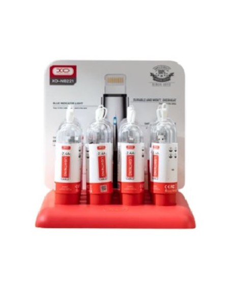 PACK EXPOSITOR NB221 16 CABLES LIGHTNING METAL 1 METRO XO